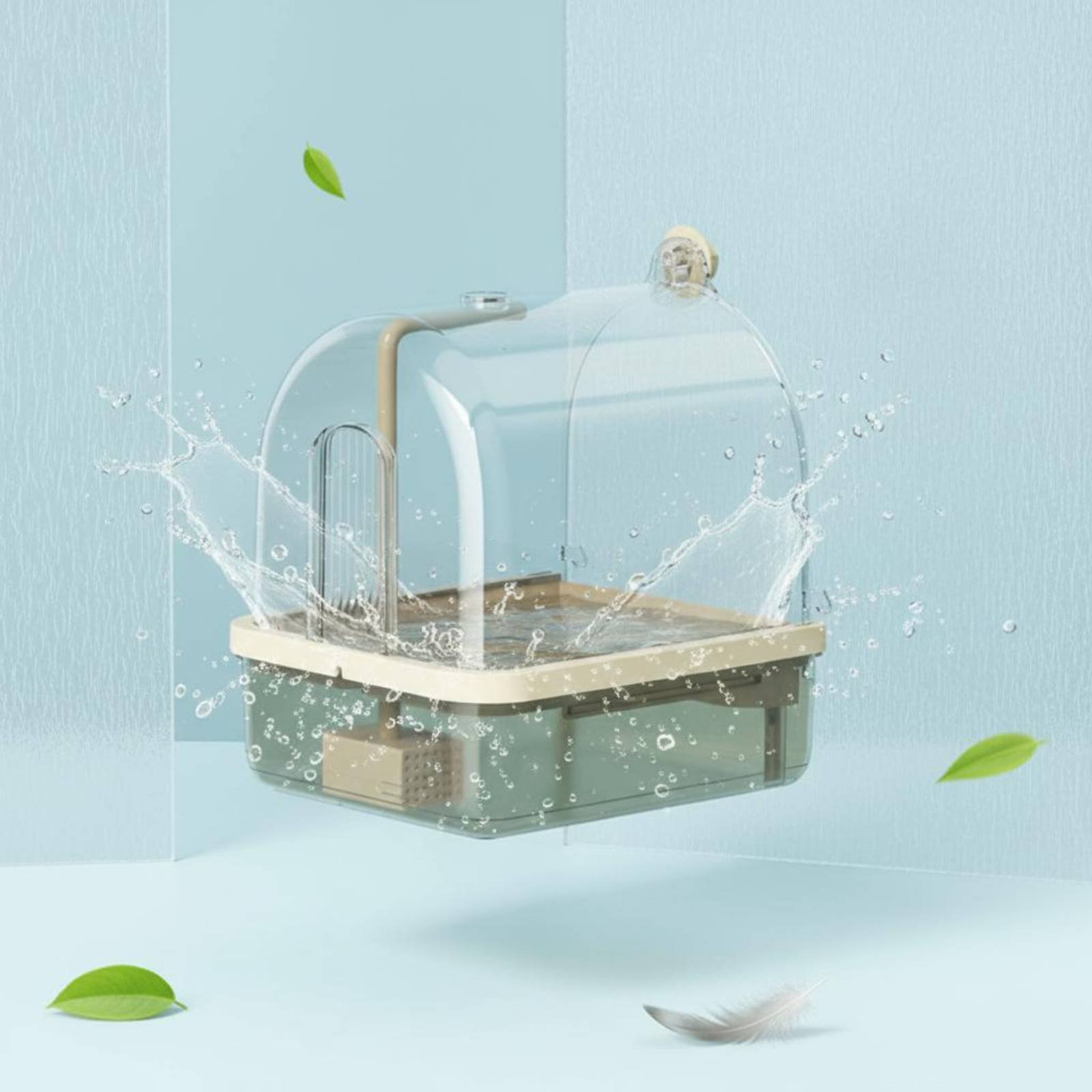 Pet Supplies Usa - Bain d'oiseaux automatique avec capteur sans