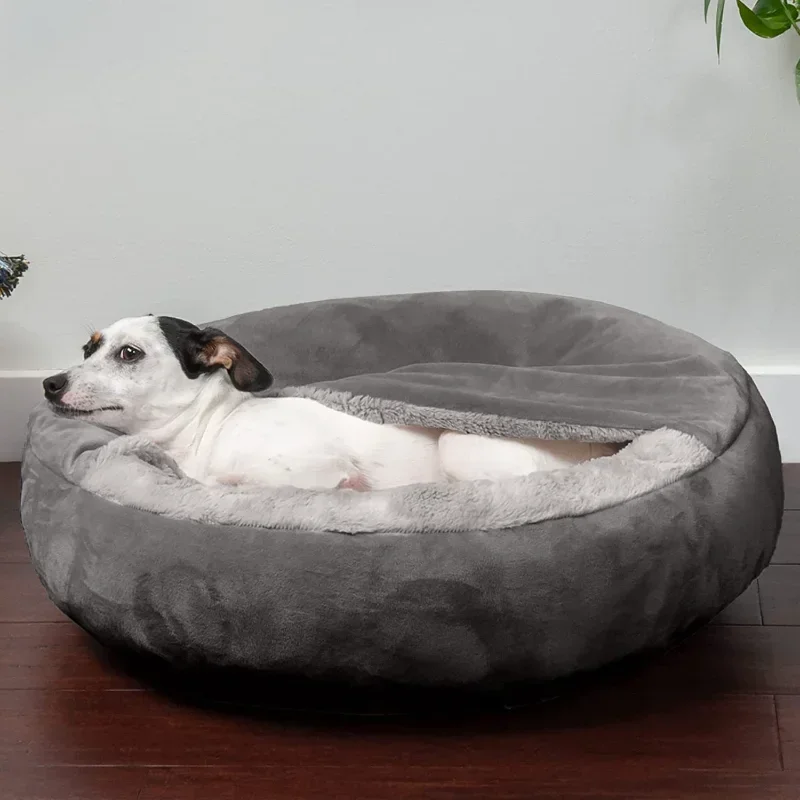 Calming Dog Bed - Coussin de couchage semi-fermé pour animaux