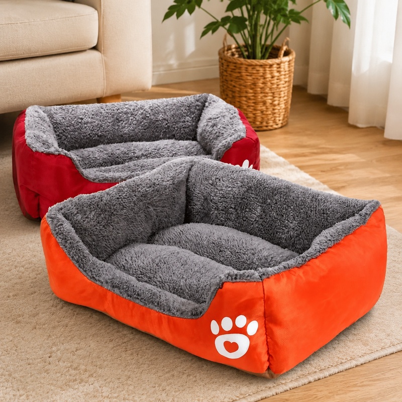 Calming Dog Bed - Lit de sommeil en peluche douce