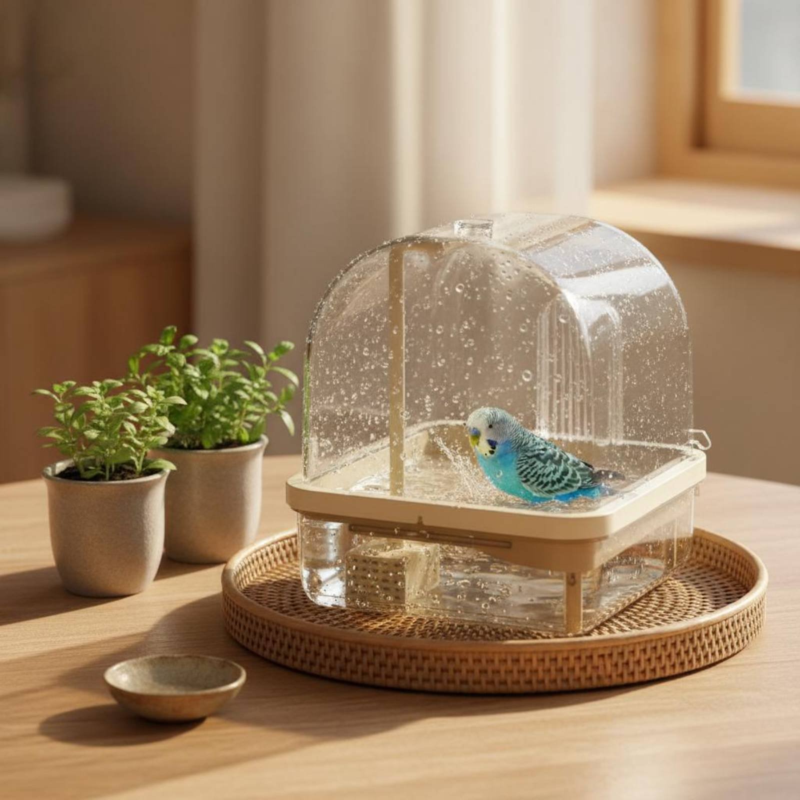 Pet Supplies Usa - Bain suspendu pour oiseaux avec vue