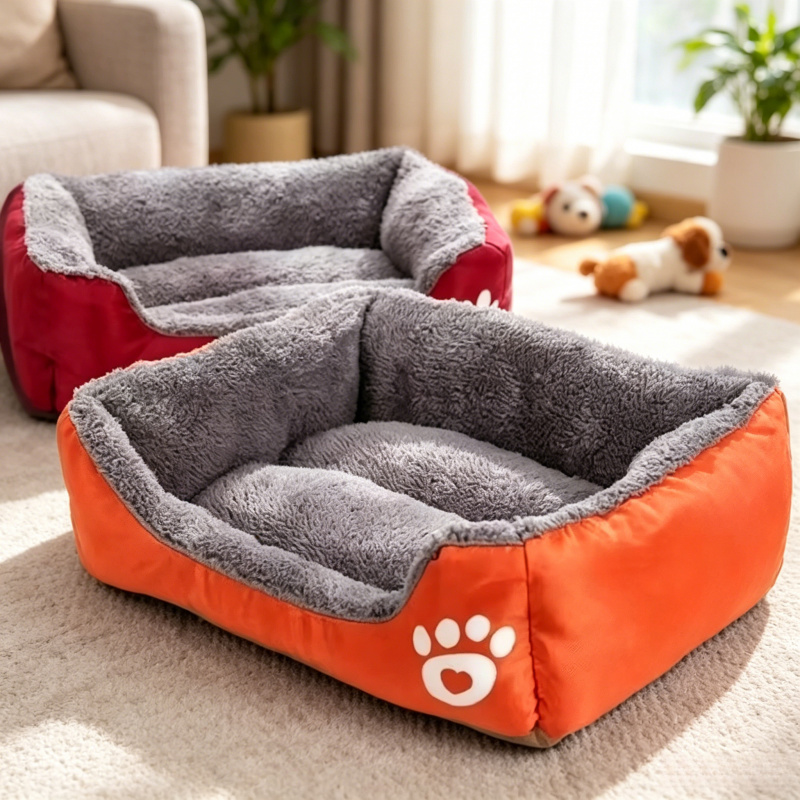 Calming Dog Bed - Lit pour chien en peluche longue