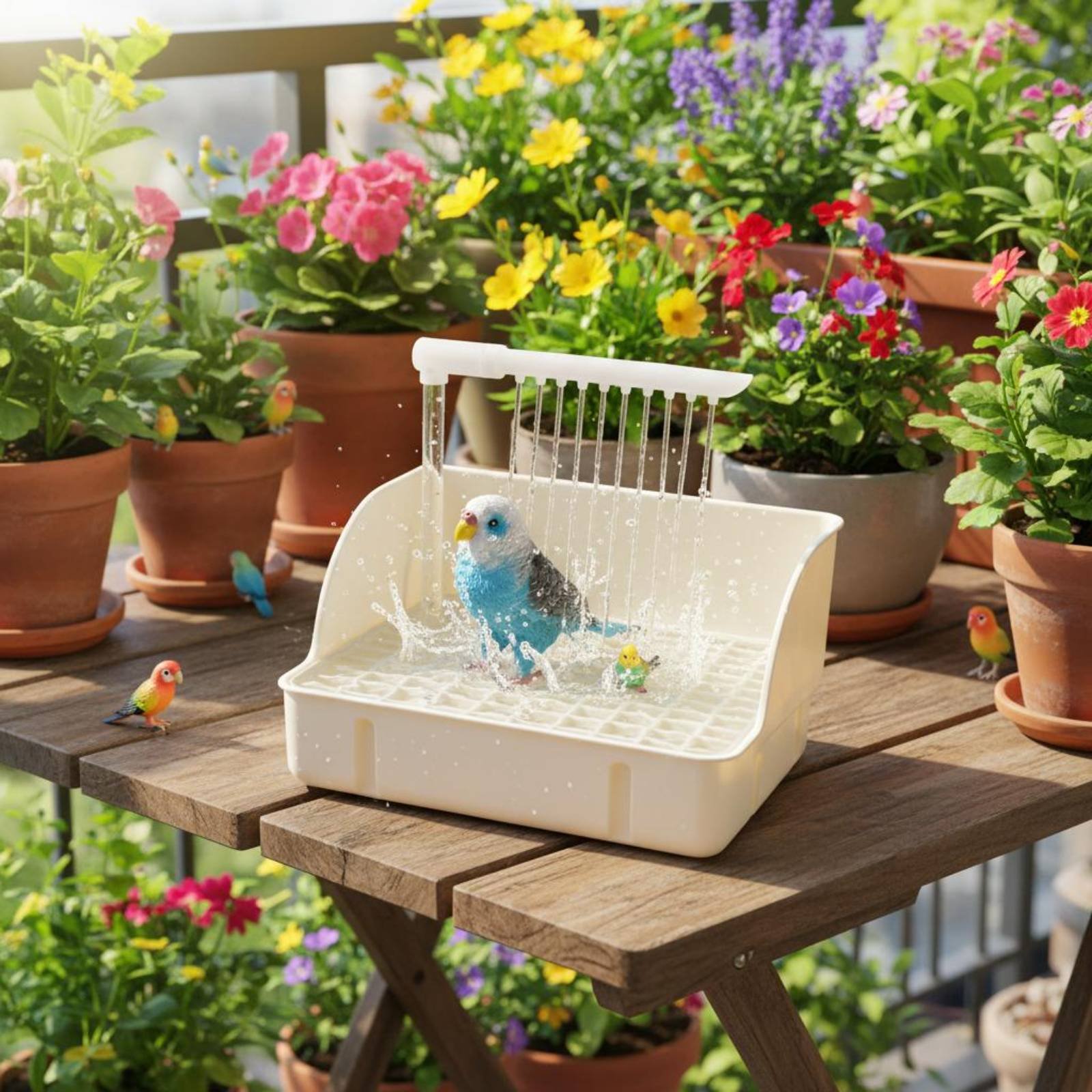Pet Supplies Usa - Douche automatique pour oiseaux, facile à