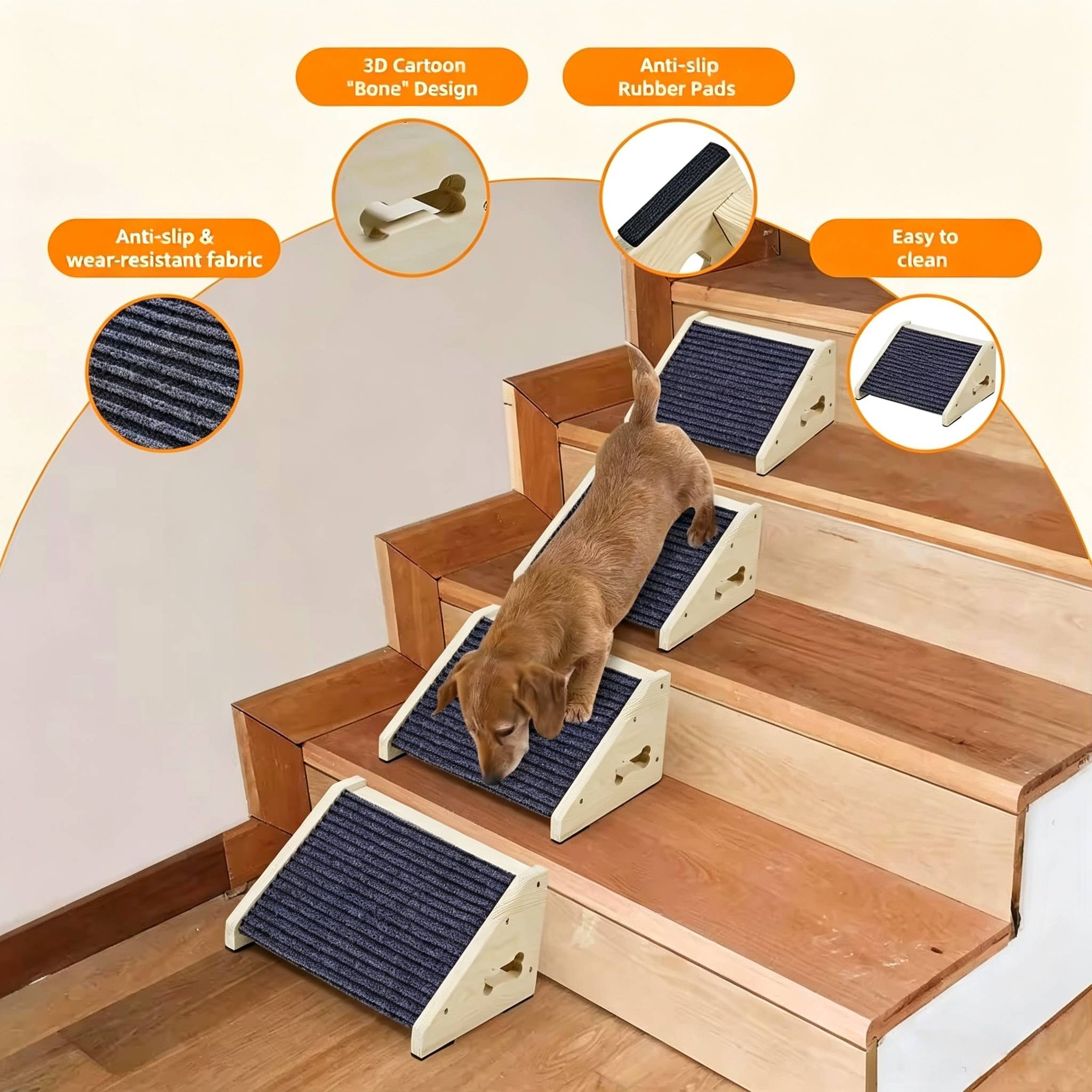 Escaliers et rampes en bois an - Calming Dog Bed avis et prix
