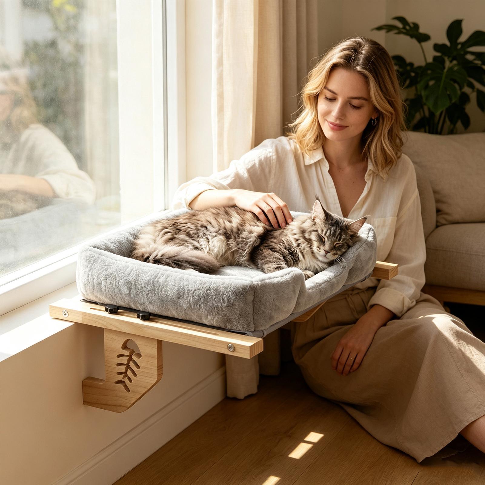 Repose-épaule pour chat avec c - Cat Window Perch avis et prix