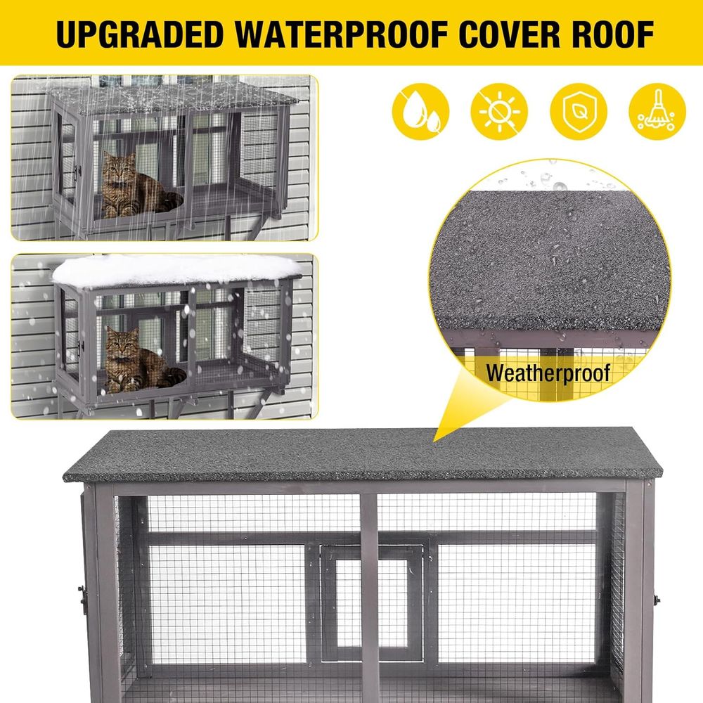 Enclos extérieur pour chat ave - Cat Window Perch avis et prix